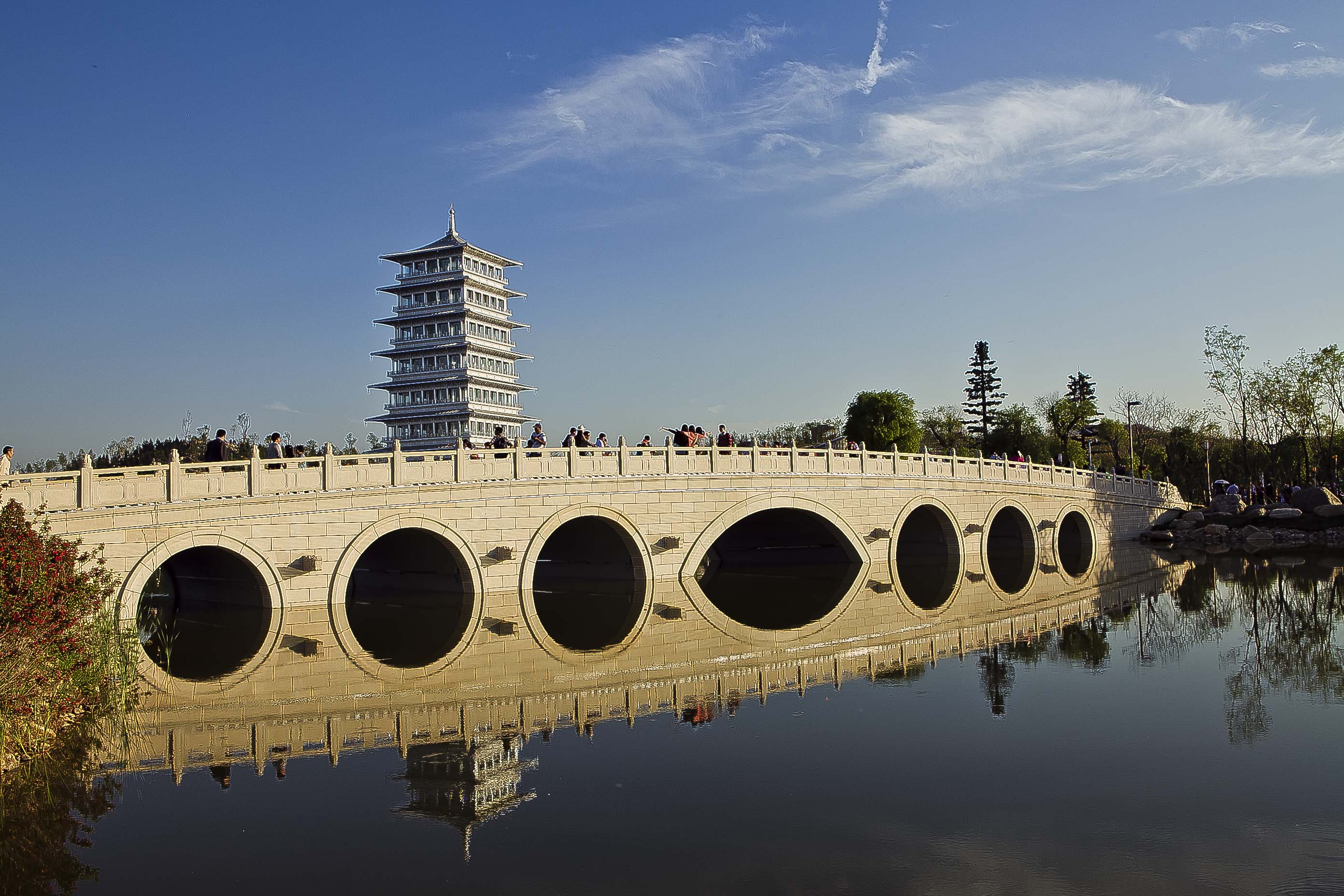 光影中的盛世華章 西安世園會長安塔攝影之旅